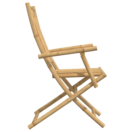 Cadeiras de jardim - Cadeiras de exterior dobráveis 8 pcs 53x66x99 cm bambu