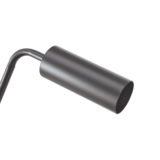 Candeeiro de pé Vatka 1xGU10 9W metal preto  mármore, branco lux.pro
