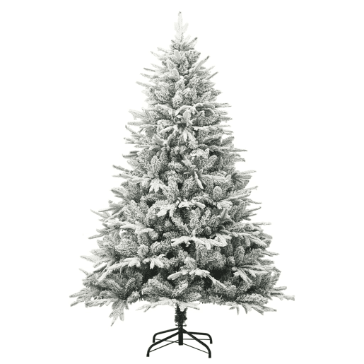 Árvore de Natal - Pinheiro de Natal artificial com neve 240 cm PVC e PE verde Árvore de Natal - Pinheiro de Natal artificial com neve 240 cm PVC e PE verde