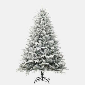 Árvore de Natal - Pinheiro de Natal artificial com neve 240 cm PVC e PE verde