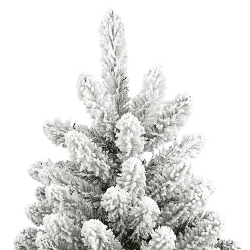 Árvore de Natal - Pinheiro de Natal artificial articulada c flocos de neve 180 cm
