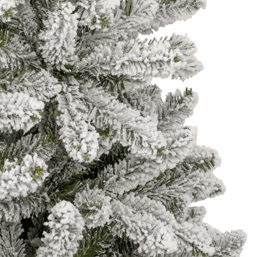 Árvore de Natal - Pinheiro de Natal artificial articulada c flocos de neve 180 cm