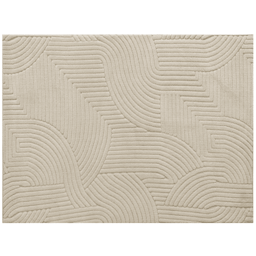 HOMCOM Tapete Sala de Estar 160x230 cm Tapete Pelo Curto Estilo Moderno Base Antiderrapante Tecida à Máquina Tapete para Sala de Estar Quarto Sala de Jantar Creme