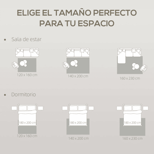 HOMCOM Tapete Sala de Estar 160x230 cm Tapete Pelo Curto Estilo Moderno Base Antiderrapante Tecida à Máquina Tapete para Sala de Estar Quarto Sala de Jantar Creme
