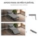 Sillón Cama Lino Sintético, Acero HOMCOM, hogar - sofás y butacas Sillón Cama Lino Sintético, Acero HOMCOM, hogar - sofás y butacas Gris