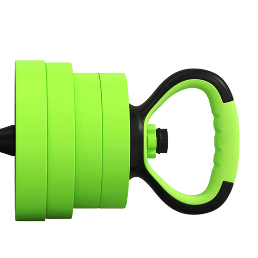 SPORTNOW Conjunto de Halteres 30 kg 4 em 1 Conjunto de Pesos com Kettlebell Barra de Pesos para Treino de Força em Casa Ginásio Escritório Verde