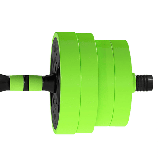 SPORTNOW Conjunto de Halteres 30 kg 4 em 1 Conjunto de Pesos com Kettlebell Barra de Pesos para Treino de Força em Casa Ginásio Escritório Verde