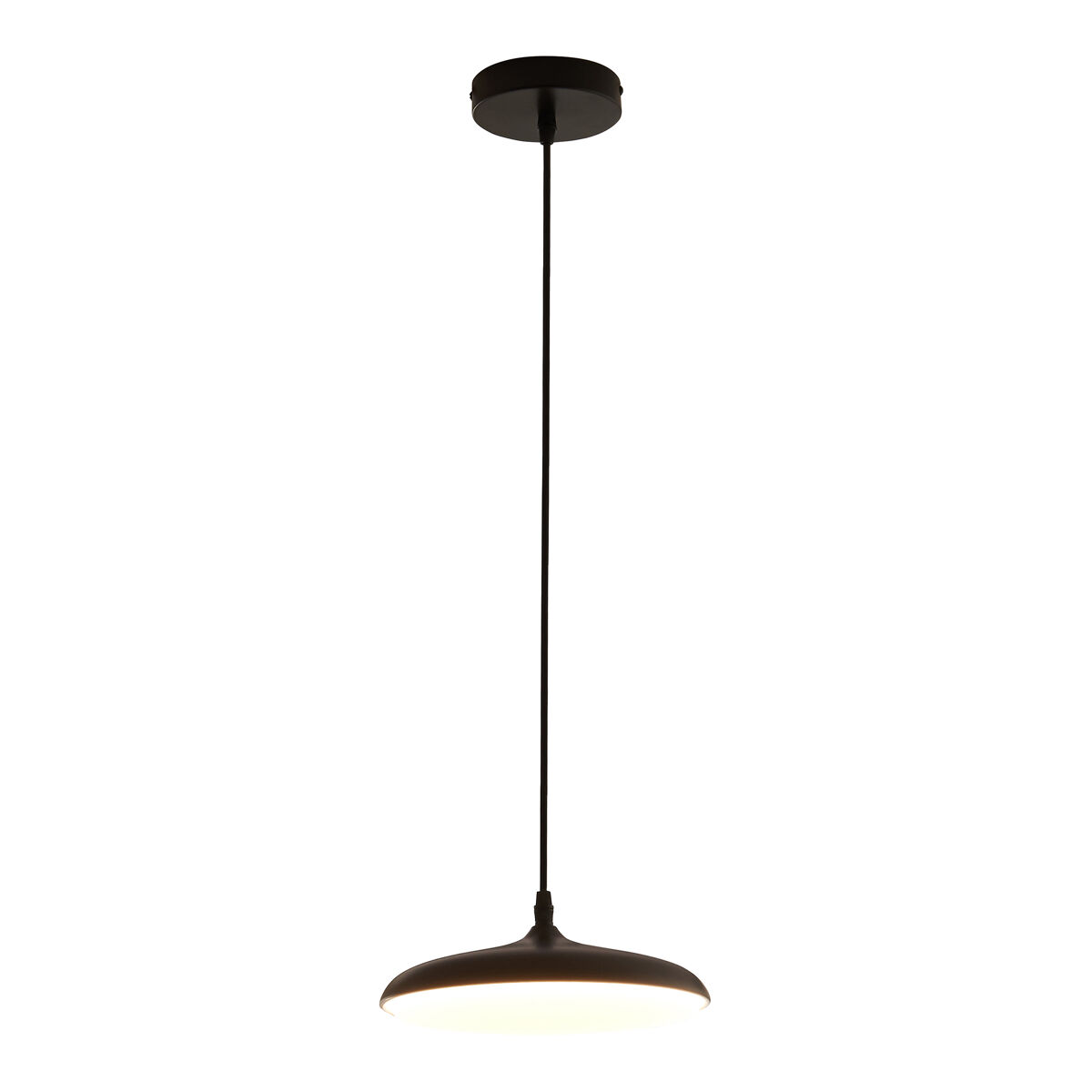 Lámpara colgante oupilu con led 120 cm de altura negro / blanco [lux.pro]