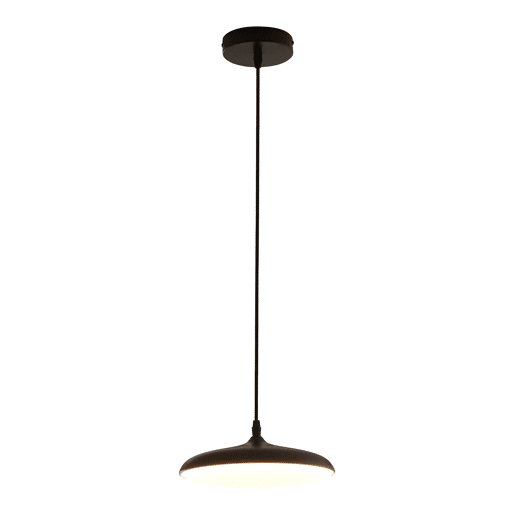 Candeeiro suspenso Oupilu com LEDs integrados em metal 120x25x25 cm pretobranco lux.pro