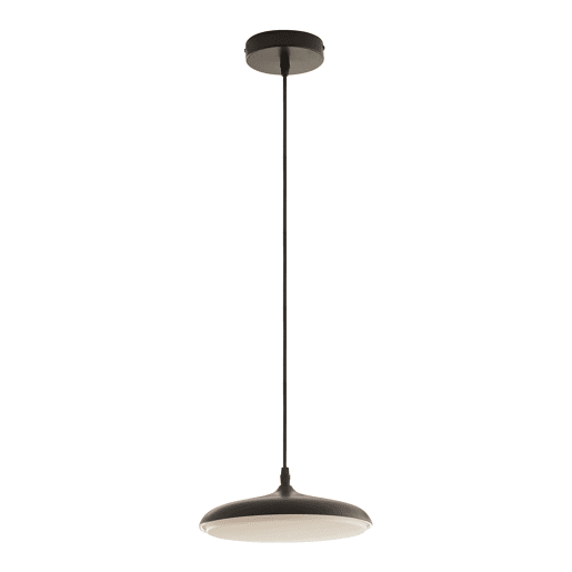Candeeiro suspenso Oupilu com LEDs integrados em metal 120x25x25 cm pretobranco lux.pro