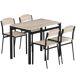 Conjunto de Comedor MDF, Metal HOMCOM, hogar - muebles de comedor Conjunto de Comedor MDF, Metal HOMCOM, hogar - muebles de comedor Negro