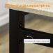 Conjunto de Comedor MDF, Metal HOMCOM, hogar - muebles de comedor Conjunto de Comedor MDF, Metal HOMCOM, hogar - muebles de comedor Negro
