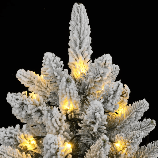 Árvore Natal - Pinheiro de Natal artificial c 300 luzes LED e flocos de neve 210cm