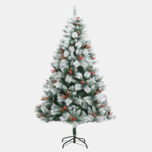 Árvore de Natal - Pinheiro de Natal artificial articulada c pinhas e bagas 210 cm