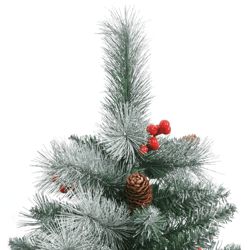 Árvore de Natal - Pinheiro de Natal artificial articulada c pinhas e bagas 210 cm