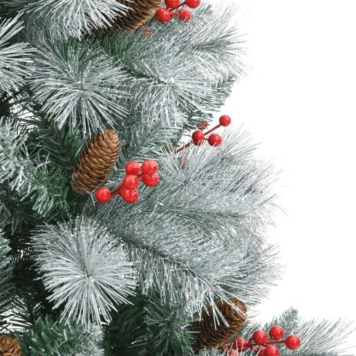Árvore de Natal - Pinheiro de Natal artificial articulada c pinhas e bagas 210 cm