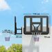 Canasta de Baloncesto Acero, Plástico SPORTNOW Canasta de Baloncesto Acero, Plástico SPORTNOW Negro