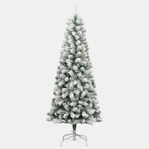 Árvore de Natal - Pinheiro de Natal artificial articulada c flocos de neve 240 cm