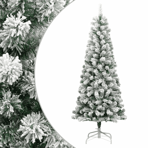 Árvore de Natal - Pinheiro de Natal artificial articulada c flocos de neve 240 cm