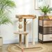Árbol para Gato Aglomerado de Madera, Yute PawHut Árbol para Gato Aglomerado de Madera, Yute PawHut Marrón