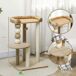 Árbol para Gato Aglomerado de Madera, Yute PawHut Árbol para Gato Aglomerado de Madera, Yute PawHut Marrón