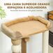 Árbol para Gato Aglomerado de Madera, Yute PawHut Árbol para Gato Aglomerado de Madera, Yute PawHut Marrón