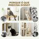 Árbol para Gato Aglomerado de Madera, Yute PawHut Árbol para Gato Aglomerado de Madera, Yute PawHut Marrón
