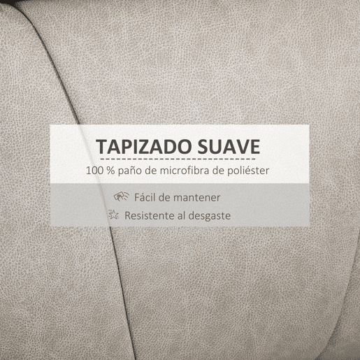 HOMCOM Poltrona Relax Reclinável Manual Poltrona Relax em Tecido com Apoios de Braço Apoio para os Pés Encosto Alto Almofadada Poltrona Reclinável até 135º para Sala Quarto, Escritório 78x96x102 cm Cinza