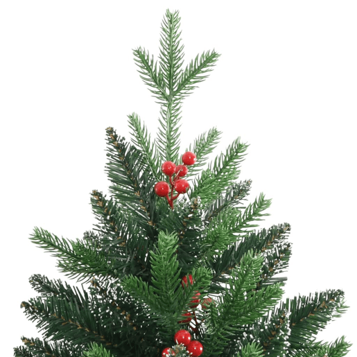 Árvore de Natal - Pinheiro de Natal artificial articulada c bagas vermelhas 150 cm