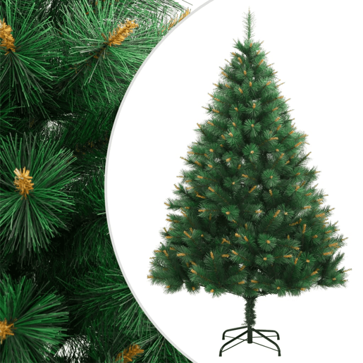 Árvore de Natal - Pinheiro de Natal artificial articulada com suporte 210 cm