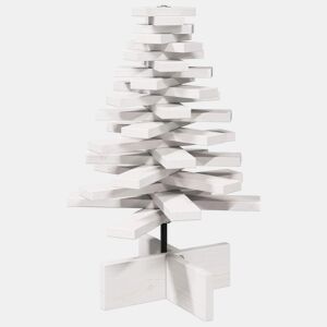 Árvore Natal - Pinheiro de Natal decorativa 60 cm madeira de pinho maciça branco