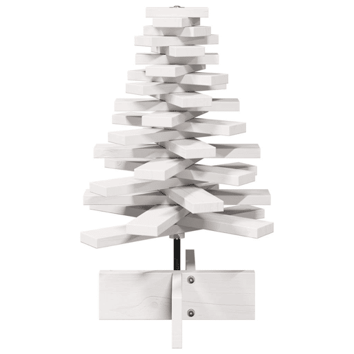 Árvore Natal - Pinheiro de Natal decorativa 60 cm madeira de pinho maciça branco Árvore Natal - Pinheiro de Natal decorativa 60 cm madeira de pinho maciça branco