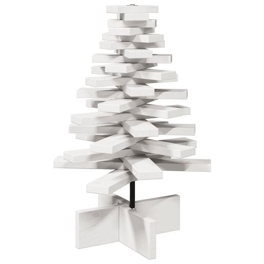 Árvore Natal - Pinheiro de Natal decorativa 60 cm madeira de pinho maciça branco Árvore Natal - Pinheiro de Natal decorativa 60 cm madeira de pinho maciça branco