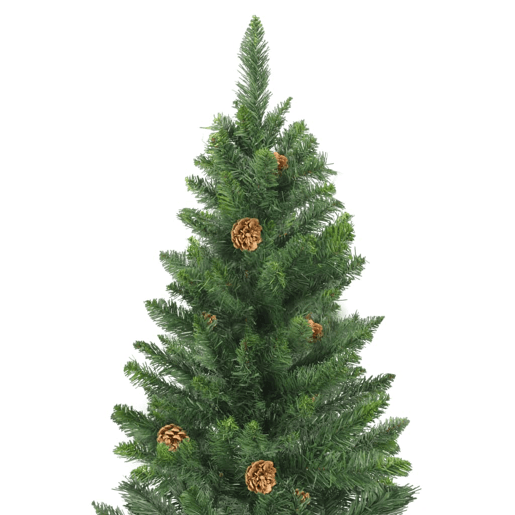 Árvore de Natal - Pinheiro de Natal artificial com pinhas 180 cm verde Árvore de Natal - Pinheiro de Natal artificial com pinhas 180 cm verde
