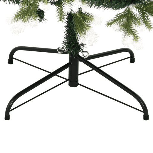 Árvore de Natal - Pinheiro de Natal artificial articulada c flocos de neve 180 cm