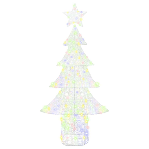 Árvore de Natal - Pinheiro de Natal com 240 LEDs Multicolor 180 cm Acrílo