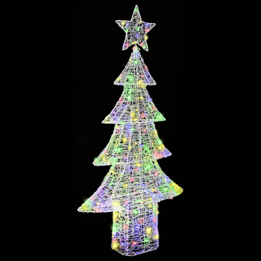 Árvore de Natal - Pinheiro de Natal com 240 LEDs Multicolor 180 cm Acrílo