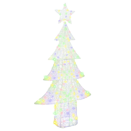 Árvore de Natal - Pinheiro de Natal com 240 LEDs Multicolor 180 cm Acrílo