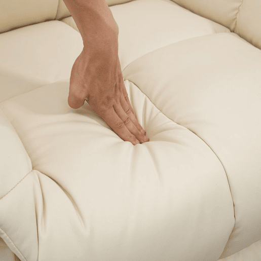 HOMCOM Poltrona de Massagem Poltrona Relax Reclinável com 8 Pontos de Massagem Controlo Remoto Estofada em PU Apoio para Pés Bolso Lateral Poltrona para Sala de Estar Quarto 94x99x99 cm Creme HOMCOM Poltrona de Massagem Poltrona Relax Reclinável com 8 Pontos de Massagem Controlo Remoto Estofada em PU Apoio para Pés Bolso Lateral Poltrona para Sala de Estar Quarto 94x99x99 cm Creme
