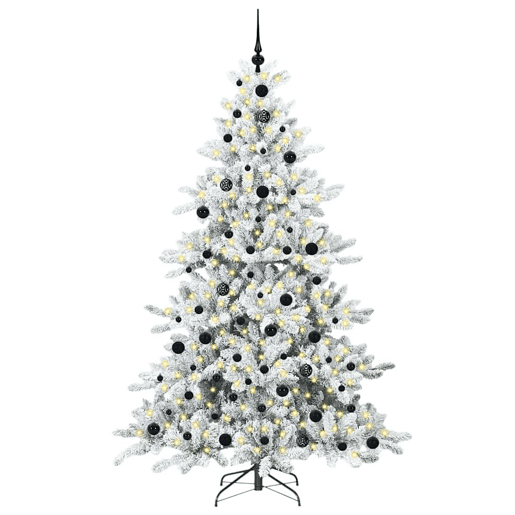 Árvore de Natal - Pinheiro de Natal Articulada Artificial com 300 LEDs 210 cm PVC