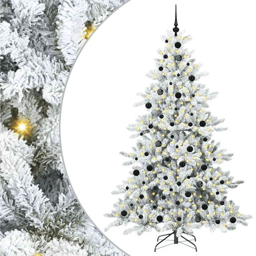 Árvore de Natal - Pinheiro de Natal Articulada Artificial com 300 LEDs 210 cm PVC