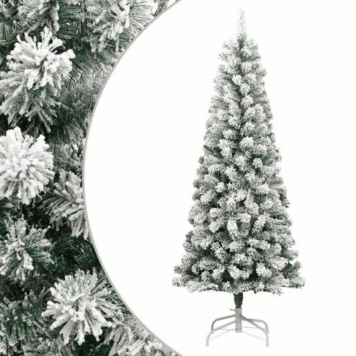 Árvore de Natal - Pinheiro de Natal artificial articulada c flocos de neve 180 cm