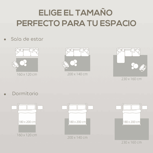 HOMCOM Tapete Sala de Estar 160x120 cm Tapete Pelo Curto Estilo Moderno Base Antiderrapante Tecida à Máquina Tapete para Sala de Estar Quarto Sala de Jantar Creme