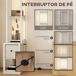 Lámpara de Pie MDF, Plástico HOMCOM, hogar - iluminación Lámpara de Pie MDF, Plástico HOMCOM, hogar - iluminación Blanco