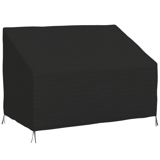 Outsunny Capa Protetora para Banco 2 Lugares Capa Protetora de Móveis Impermeável Exterior Jardim Proteção contra Chuva e Sol 140x84x5694 cm Preto