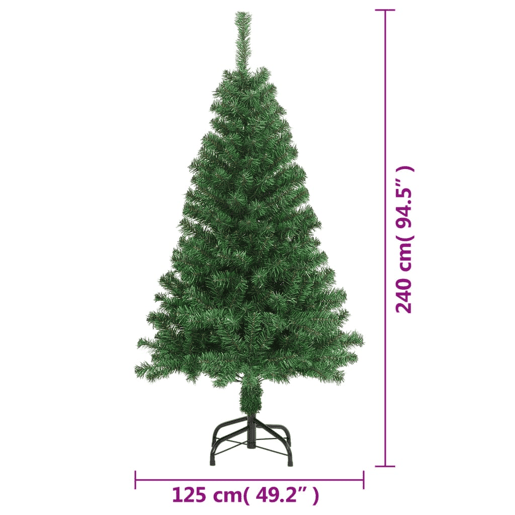 Árvore de Natal - Pinheiro de Natal artificial com ramos grossos 240 cm PVC verde Árvore de Natal - Pinheiro de Natal artificial com ramos grossos 240 cm PVC verde