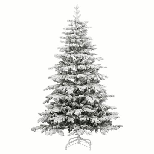 Árvore de Natal - Pinheiro de Natal artificial articulada c flocos de neve 210 cm
