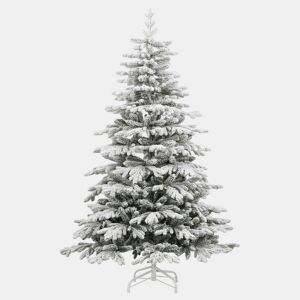 Árvore de Natal - Pinheiro de Natal artificial articulada c flocos de neve 210 cm