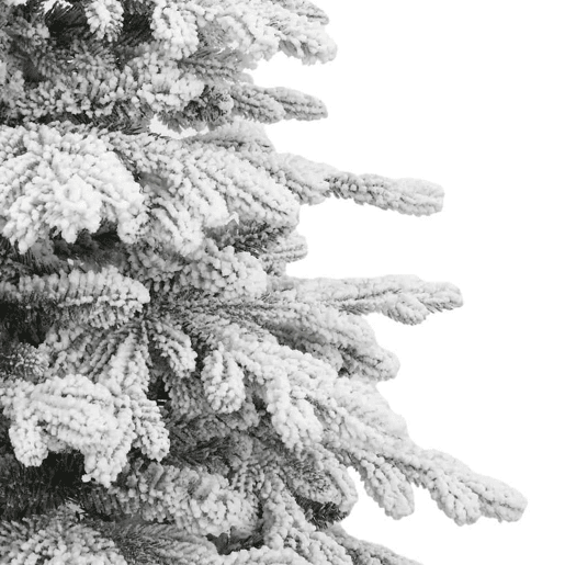 Árvore de Natal - Pinheiro de Natal artificial articulada c flocos de neve 210 cm