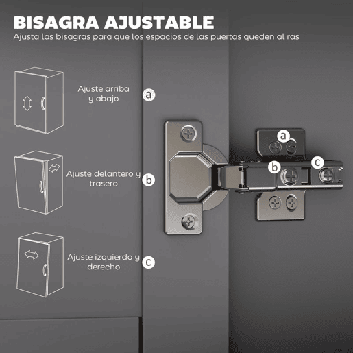 HOMCOM Ilha de Cozinha com 1 Gaveta 2 Portas Suporte para Panos e Especies Carrinho Auxiliar com Rodas para Sala de Jantar Carga Máxima 105x36x85 cm Cinza